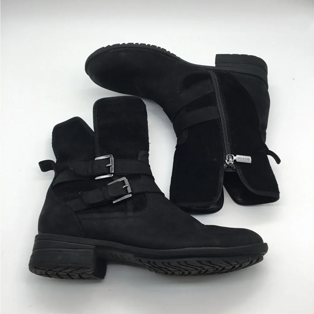 Blondo Tula‎ Leather Waterproof Buckle Detail Boot